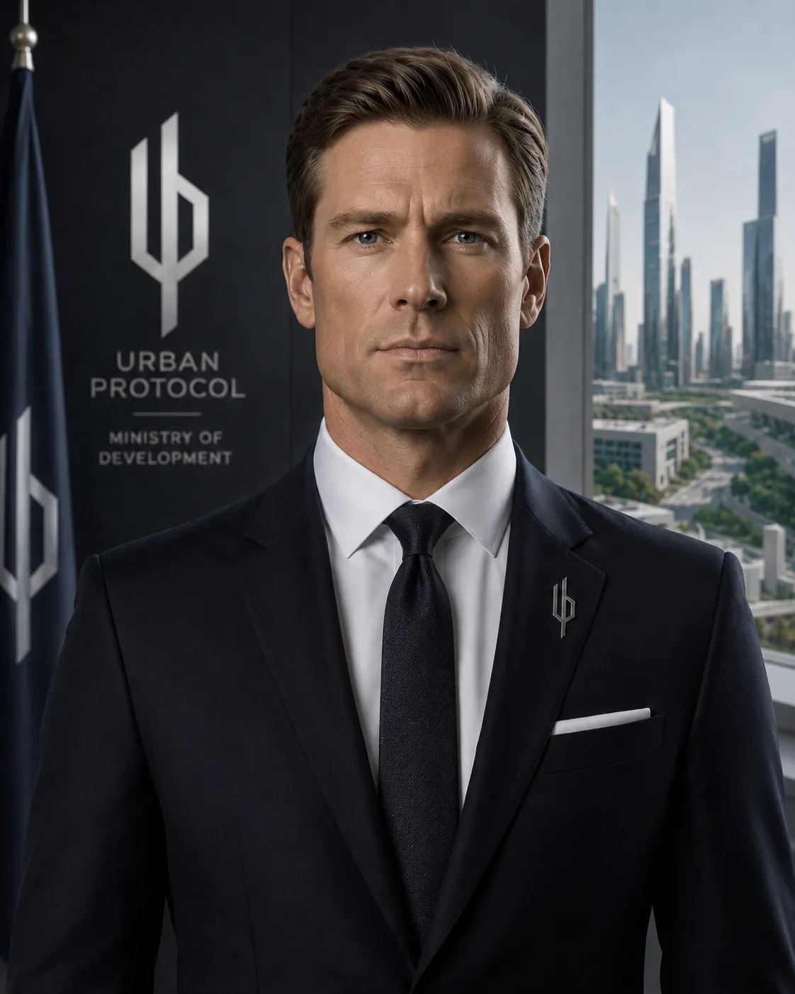 Official portrait of Adrian Holt