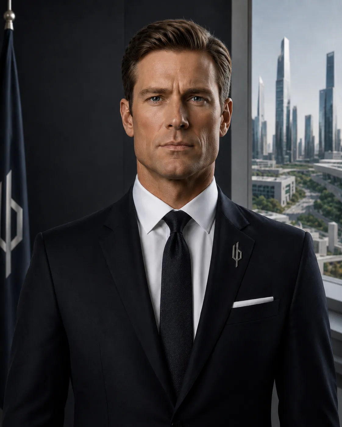 Official portrait of Adrian Holt